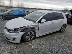 Volkswagen Golf salvage cars for sale: 2019 Volkswagen E-GOLF SE