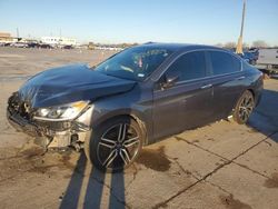 Salvage cars for sale at Grand Prairie, TX auction: 2017 Honda Accord Sport