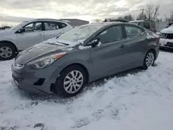 Salvage cars for sale at Wayland, MI auction: 2012 Hyundai Elantra GLS