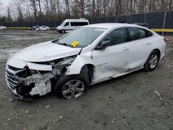 Chevrolet salvage cars for sale: 2020 Chevrolet Malibu LS