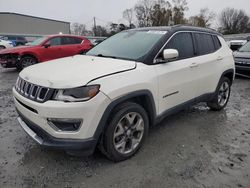 Salvage cars for sale at Gastonia, NC auction: 2018 Jeep Compass Limited