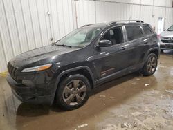 Salvage cars for sale at Franklin, WI auction: 2016 Jeep Cherokee Latitude