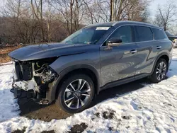 Salvage cars for sale at Marlboro, NY auction: 2024 Infiniti QX60 Luxe