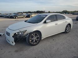 Salvage cars for sale at West Palm Beach, FL auction: 2014 Nissan Maxima S