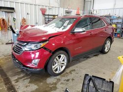 Salvage cars for sale at Mcfarland, WI auction: 2018 Chevrolet Equinox Premier