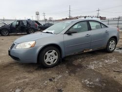 Salvage cars for sale at Chicago Heights, IL auction: 2007 Pontiac G6 Value Leader