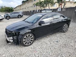 Salvage cars for sale from Copart Opa Locka, FL: 2018 Mercedes-Benz CLA 250