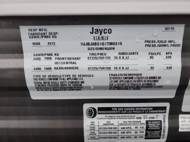 2016 Jayco JAY Flight