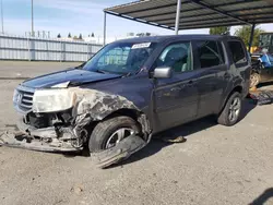 Salvage cars for sale at Sacramento, CA auction: 2014 Honda Pilot EX