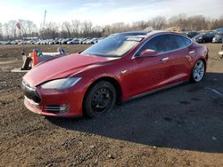 Salvage cars for sale at New Britain, CT auction: 2015 Tesla Model S 85D