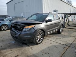 Salvage cars for sale at Sacramento, CA auction: 2015 Ford Explorer Limited