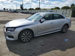 Salvage cars for sale at Miami, FL auction: 2022 Audi A4 Premium Plus 40