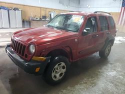 Salvage cars for sale at Kincheloe, MI auction: 2007 Jeep Liberty Sport