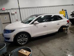 Vehiculos salvage en venta de Copart Windham, ME: 2018 Lincoln MKX Reserve