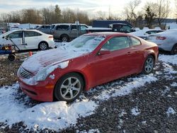 Salvage cars for sale at Chalfont, PA auction: 2005 Infiniti G35