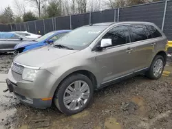 Salvage cars for sale at Waldorf, MD auction: 2008 Lincoln MKX