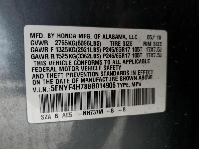 2011 Honda Pilot Exln