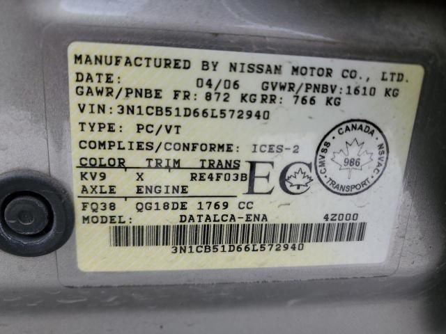 2006 Nissan Sentra 1.8