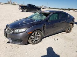 Salvage cars for sale at New Braunfels, TX auction: 2017 Honda Civic EX