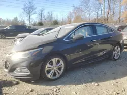 Chevrolet Vehiculos salvage en venta: 2017 Chevrolet Cruze Premier