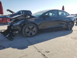 Salvage cars for sale at Grand Prairie, TX auction: 2022 Tesla Model 3