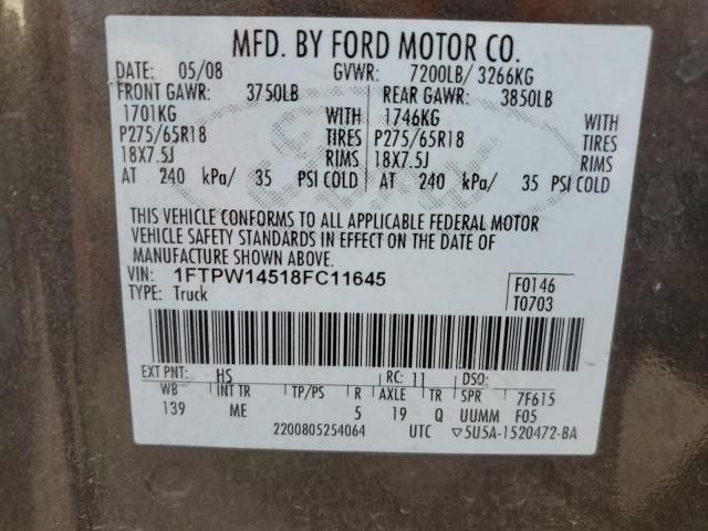 2008 Ford F150 Supercrew