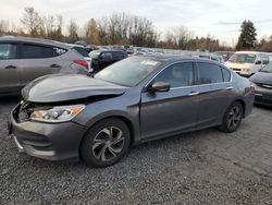 Salvage cars for sale at Portland, OR auction: 2016 Honda Accord LX