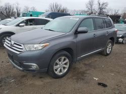 Toyota Highlander Base salvage cars for sale: 2012 Toyota Highlander Base