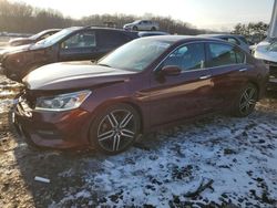 Salvage cars for sale from Copart Windsor, NJ: 2016 Honda Accord Sport