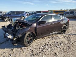 Salvage cars for sale at Houston, TX auction: 2016 Honda Civic EX