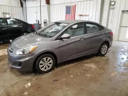 Salvage cars for sale at Franklin, WI auction: 2015 Hyundai Accent GLS