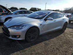 Salvage cars for sale at East Granby, CT auction: 2013 Tesla Model S