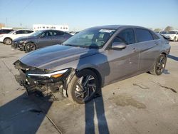 Salvage cars for sale at Grand Prairie, TX auction: 2024 Hyundai Elantra SEL