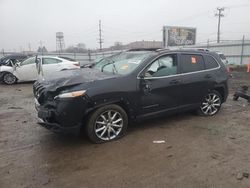 Salvage cars for sale at Chicago Heights, IL auction: 2017 Jeep Cherokee Limited