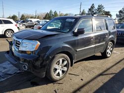 Vehiculos salvage en venta de Copart Denver, CO: 2012 Honda Pilot Touring