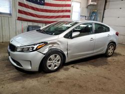 Salvage cars for sale at Lyman, ME auction: 2017 KIA Forte LX