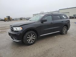 Salvage cars for sale at Kansas City, KS auction: 2015 Dodge Durango SXT