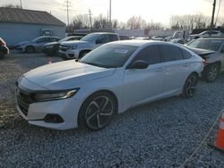 Honda Accord salvage cars for sale: 2021 Honda Accord Sport SE