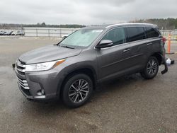 Salvage cars for sale from Copart Memphis, TN: 2019 Toyota Highlander SE