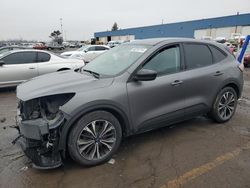 Salvage cars for sale at Woodhaven, MI auction: 2021 Ford Escape SE