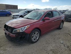 Salvage cars for sale at Kansas City, KS auction: 2015 Hyundai Sonata SE