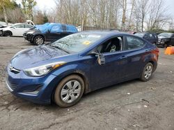 Salvage cars for sale from Copart Portland, OR: 2016 Hyundai Elantra SE