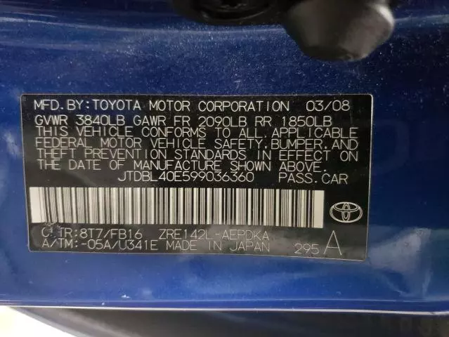 2009 Toyota Corolla Base