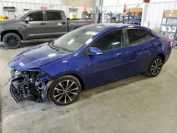 Toyota Corolla l salvage cars for sale: 2018 Toyota Corolla L