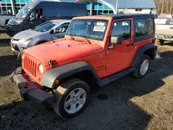 Salvage cars for sale at East Granby, CT auction: 2013 Jeep Wrangler Sport