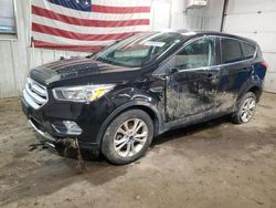 Salvage cars for sale from Copart Lyman, ME: 2019 Ford Escape SE