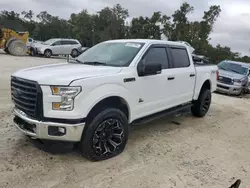 Salvage cars for sale at Ocala, FL auction: 2016 Ford F150 Supercrew