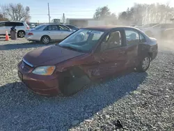 Salvage cars for sale at Mebane, NC auction: 2003 Honda Civic LX