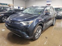 Salvage cars for sale at Elgin, IL auction: 2018 Toyota Rav4 HV LE