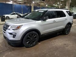 Salvage cars for sale at Woodhaven, MI auction: 2019 Ford Explorer XLT